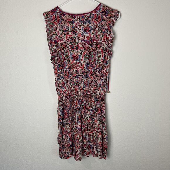Natural Life Dress Womens Medium Boho Smocked Waist Lightweight Floral Viscose - Picture 6 of 8